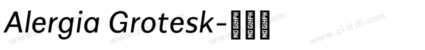 Alergia Grotesk字体转换